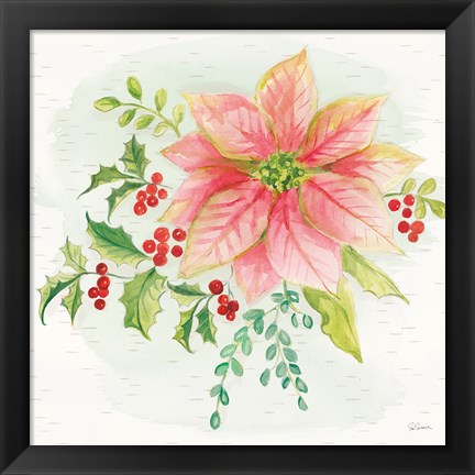 Framed Winter Blooms III Print