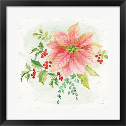 Framed Winter Blooms III Print