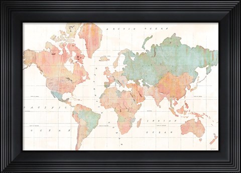 Framed Across the World v3 Print