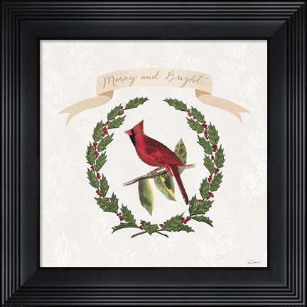 Framed Joyful Tidings VIII Print
