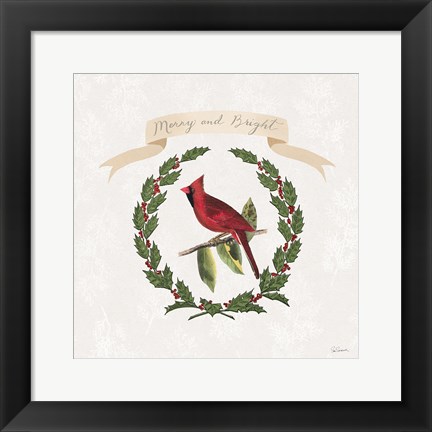 Framed Joyful Tidings VIII Print