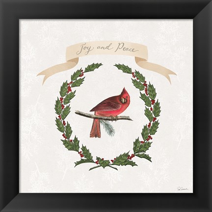 Framed Joyful Tidings VII Print