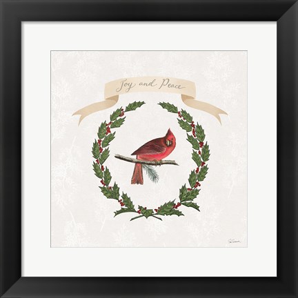 Framed Joyful Tidings VII Print