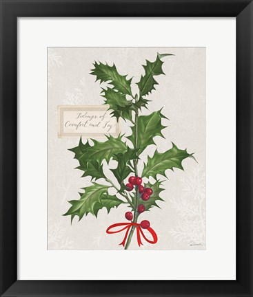 Framed Joyful Tidings VI Print