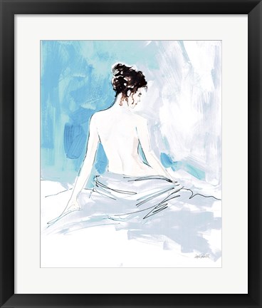 Framed Nude I Blue Print