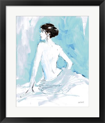 Framed Nude II Blue Print