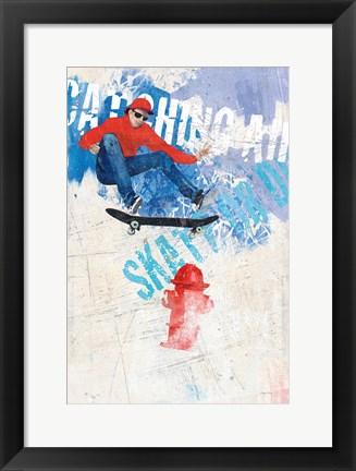 Framed Catching Air I Print