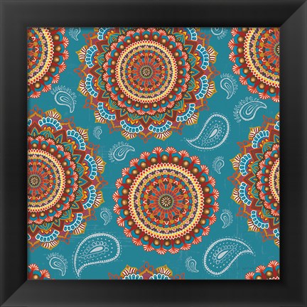 Framed Mandala Dream Pattern IA Print