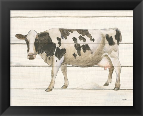 Framed Country Cow VI Print