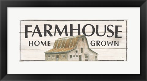 Framed Country Cow I Print
