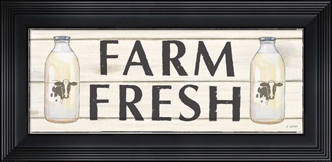 Framed Country Cow II Print
