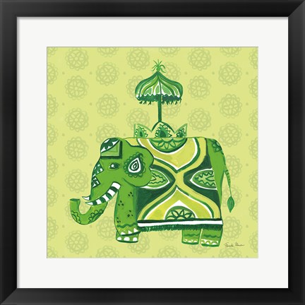 Framed Jeweled Elephant IV Print