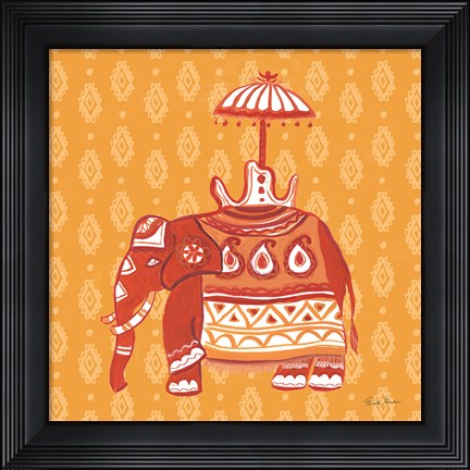 Framed Jeweled Elephant II Print