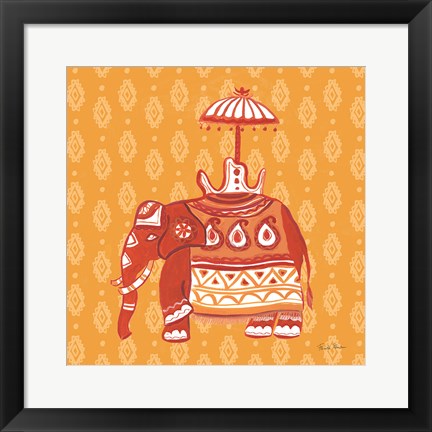 Framed Jeweled Elephant II Print