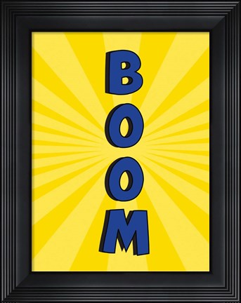 Framed Boom Print