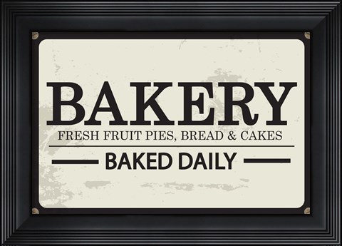 Framed Bakery Print