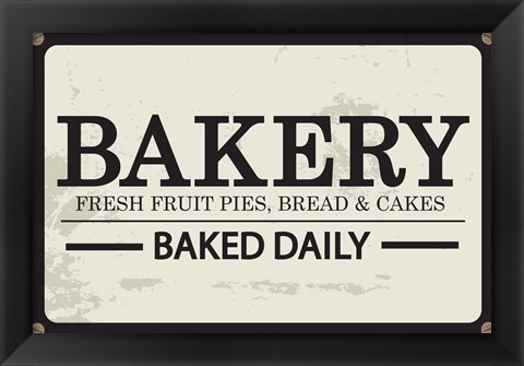 Framed Bakery Print