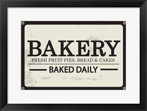 Framed Bakery Print