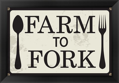 Framed Farm to Fork Print