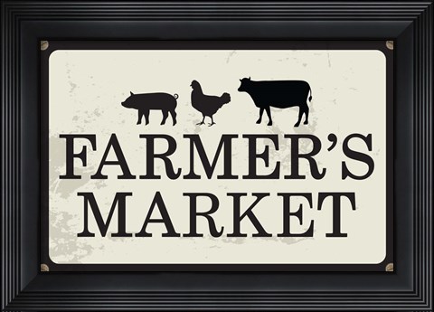 Framed Farmer&#39;s Market Print