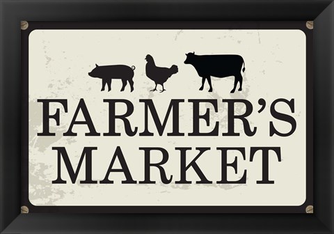 Framed Farmer&#39;s Market Print