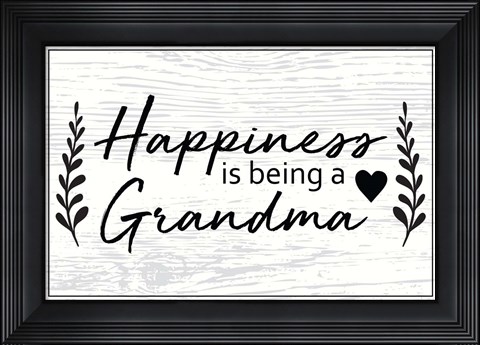 Framed Happiness is Being a Grandma Print