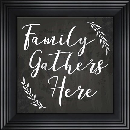 Framed Family Grows Here Print