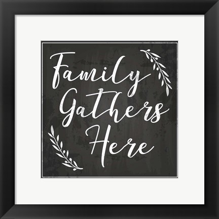 Framed Family Grows Here Print