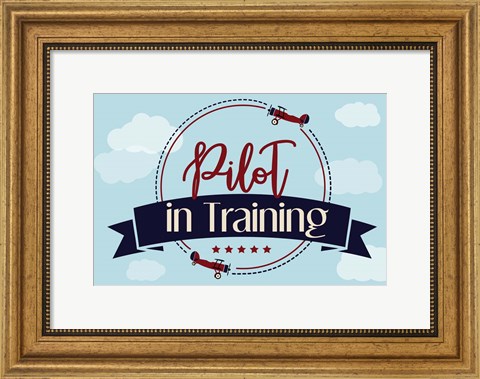Framed Pilot in Training Print