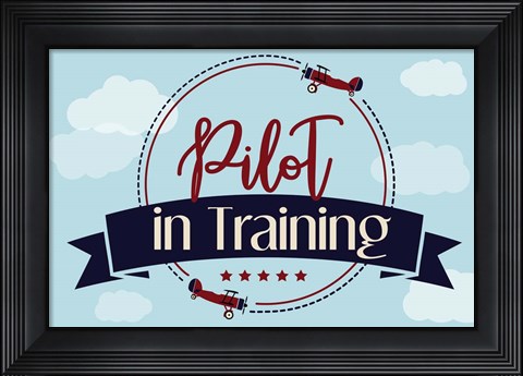 Framed Pilot in Training Print