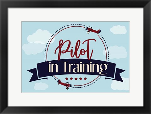 Framed Pilot in Training Print