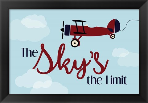 Framed Sky&#39;s the Limit Print