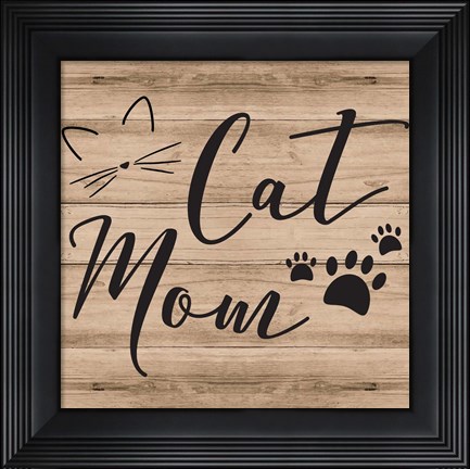 Framed Cat Mom Print