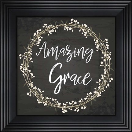 Framed Amazing Grace Print