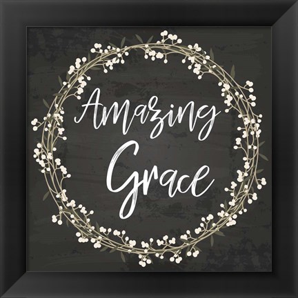 Framed Amazing Grace Print