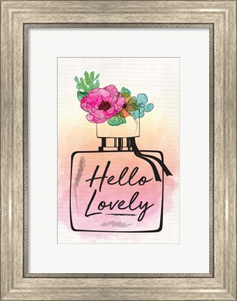 Framed Hello Lovely Print