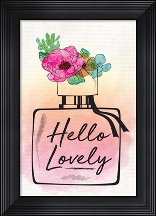 Framed Hello Lovely Print