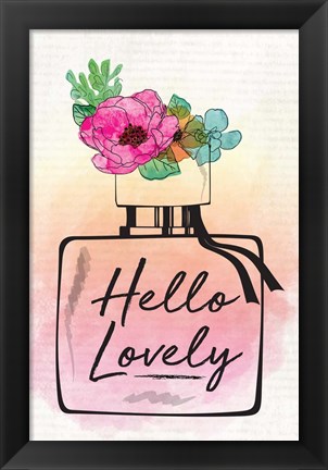 Framed Hello Lovely Print