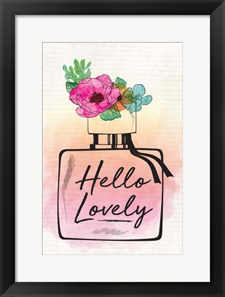 Framed Hello Lovely Print