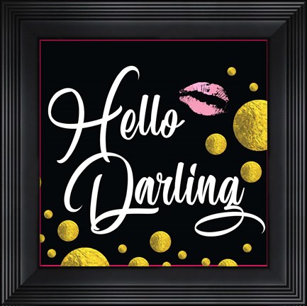 Framed Hello Darling Print