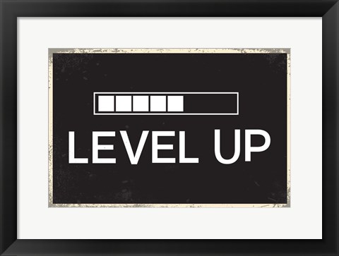 Framed Level Up Print