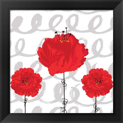 Framed Poppy II Print