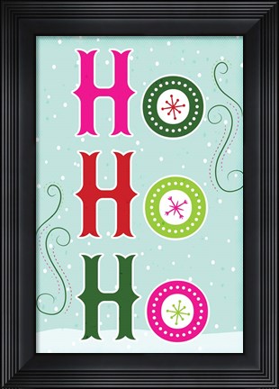 Framed Ho Ho Ho Print