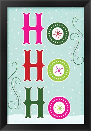 Framed Ho Ho Ho Print