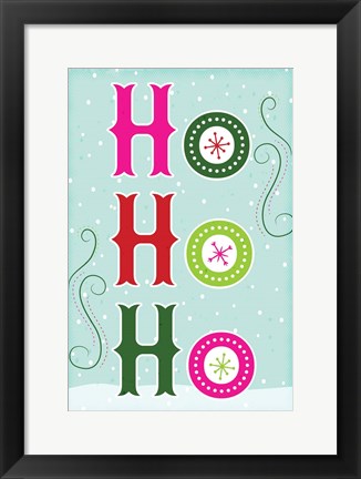 Framed Ho Ho Ho Print