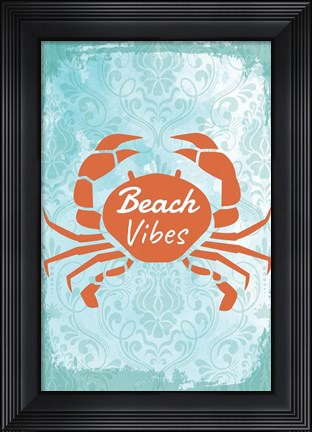Framed Beach Vibes Print