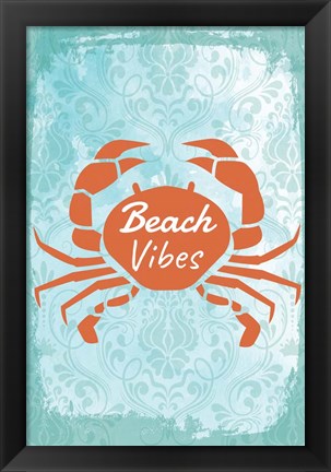 Framed Beach Vibes Print