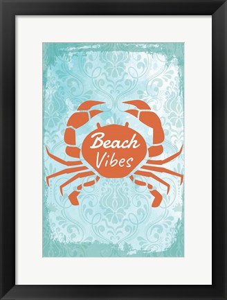 Framed Beach Vibes Print