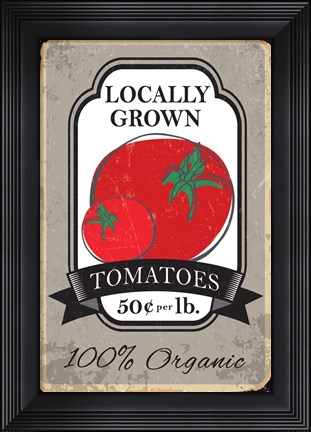 Framed Tomatoes Print