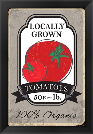 Framed Tomatoes Print